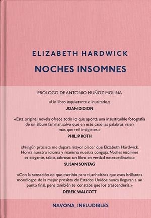 NOCHES INSOMNES | 9788417181284 | HARDWICK, ELIZABETH | Llibreria Online de Vilafranca del Penedès | Comprar llibres en català