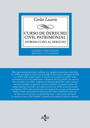 CURSO DE DERECHO CIVIL PATRIMONIAL | 9788430974320 | LASARTE, CARLOS | Llibreria Online de Vilafranca del Penedès | Comprar llibres en català