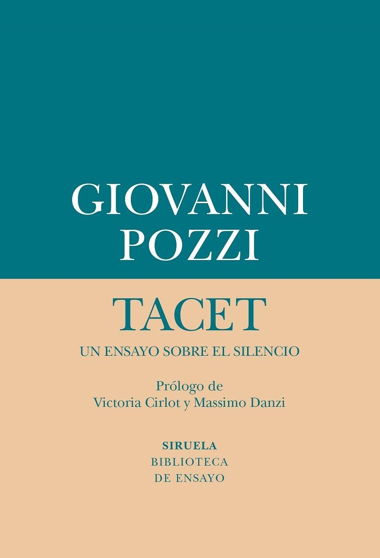 TACET UN ENSAYO SOBRE EL SILENCIO | 9788417624149 | POZZI, GIOVANNI | Llibreria L'Odissea - Libreria Online de Vilafranca del Penedès - Comprar libros