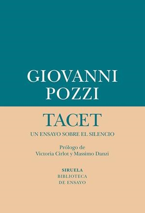 TACET UN ENSAYO SOBRE EL SILENCIO | 9788417624149 | POZZI, GIOVANNI | Llibreria Online de Vilafranca del Penedès | Comprar llibres en català