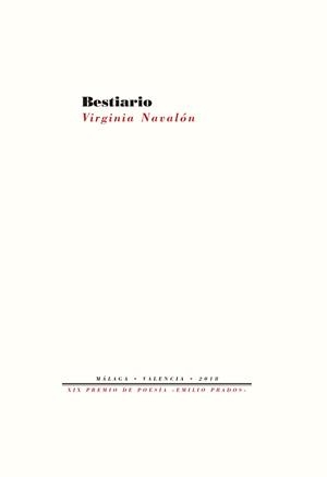 BESTIARIO | 9788417143916 | NAVALÓN MARTÍNEZ, VIRGINIA | Llibreria Online de Vilafranca del Penedès | Comprar llibres en català