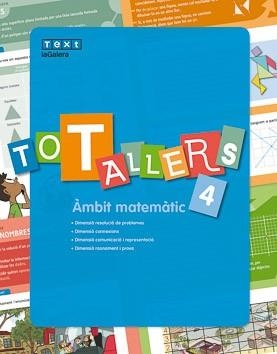 TOT TALLERS MATEMÀTIQUES 4 | 9788441231733 | ESTÉVEZ, AGUSTÍ | Llibreria L'Odissea - Libreria Online de Vilafranca del Penedès - Comprar libros