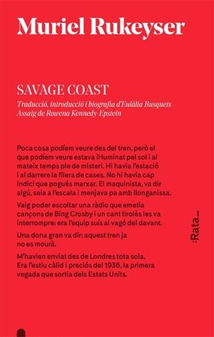 SAVAGE COAST ( CATALA ) | 9788416738106 | MURIEL RUKEYSER | Llibreria L'Odissea - Libreria Online de Vilafranca del Penedès - Comprar libros