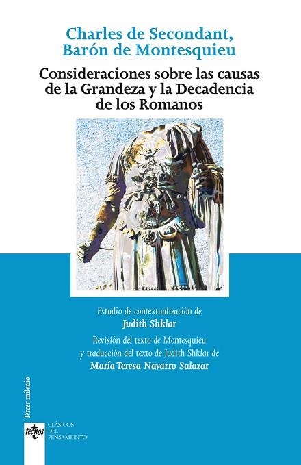 CONSIDERACIONES SOBRE LAS CAUSAS DE LA GRANDEZA Y DECADENCIA DE LOS ROMANOS | 9788430976799 | MONTESQUIEU | Llibreria L'Odissea - Libreria Online de Vilafranca del Penedès - Comprar libros