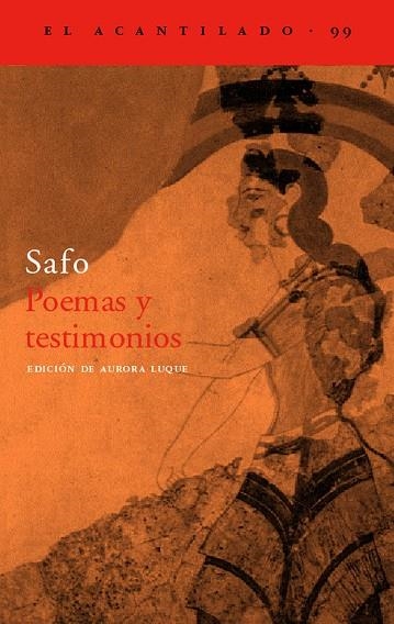 POEMAS Y TESTIMONIOS | 9788417346881 | SAFO | Llibreria L'Odissea - Libreria Online de Vilafranca del Penedès - Comprar libros