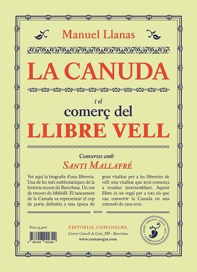 LA CANUDA I EL COMERÇ DEL LLIBRE VELL | 9788418022401 | LLANAS PONT, MANUEL | Llibreria L'Odissea - Libreria Online de Vilafranca del Penedès - Comprar libros