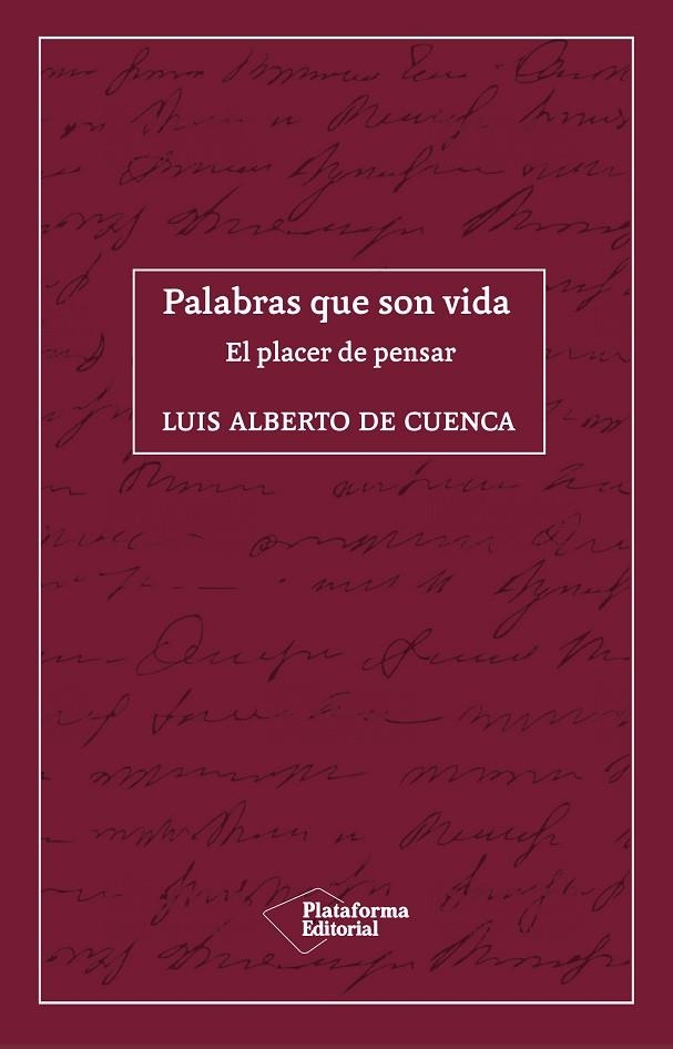 PALABRAS QUE SON VIDA | 9788418285035 | DE CUENCA, LUIS ALBERTO | Llibreria L'Odissea - Libreria Online de Vilafranca del Penedès - Comprar libros
