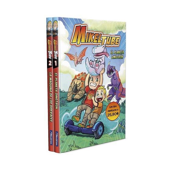 PACK MIKELTUBE: EL PLANETA DINOTRÓN | LA MÁQUINA DE LOS DISFRACES (MIKELTUBE 1 Y | 9788448856861 | MIKEL SÁNCHEZ, HENAR TORINOS Y DAVID DOMÍNGUEZ DOMÍNGUEZ | Llibreria L'Odissea - Libreria Online de Vilafranca del Penedès - Comprar libros