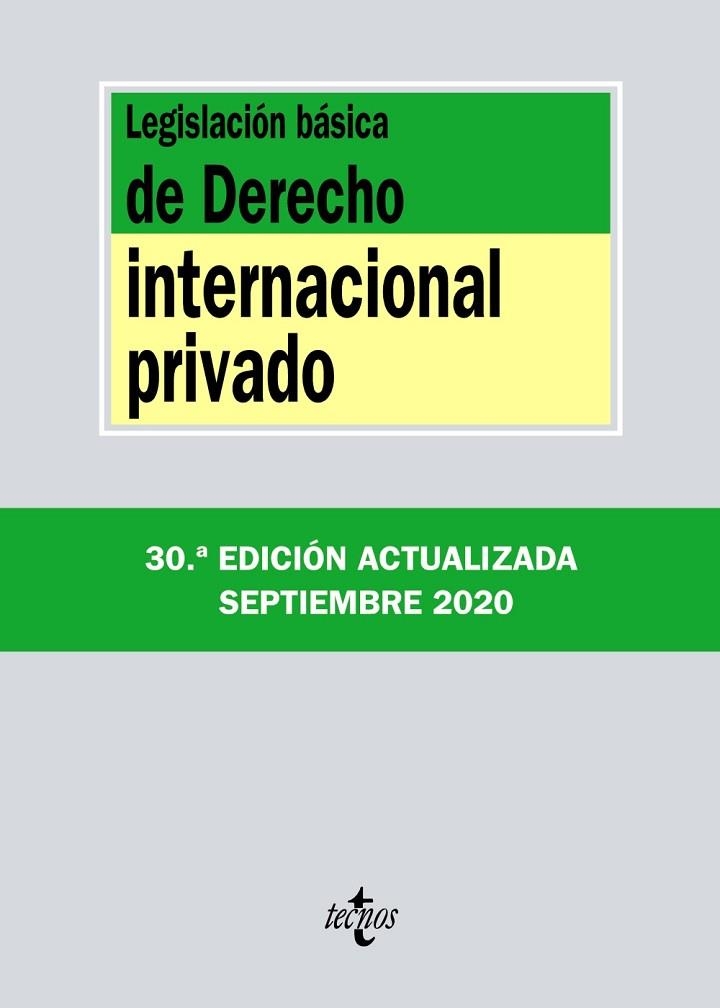 LEGISLACIÓN BÁSICA DE DERECHO INTERNACIONAL PRIVADO | 9788430980123 | EDITORIAL TECNOS | Llibreria L'Odissea - Libreria Online de Vilafranca del Penedès - Comprar libros
