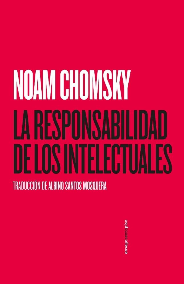 LA RESPONSABILIDAD DE LOS INTELECTUALES | 9788418342028 | CHOMSKY, NOAM | Llibreria L'Odissea - Libreria Online de Vilafranca del Penedès - Comprar libros