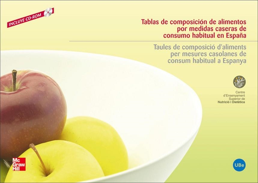 TABLAS DE COMPOSICI}N DE ALIMENTOS POR MEDIDAS CASERAS DE CONSUMO HABITU AL | 9788448160906 | CESNID,CESNID | Llibreria L'Odissea - Libreria Online de Vilafranca del Penedès - Comprar libros