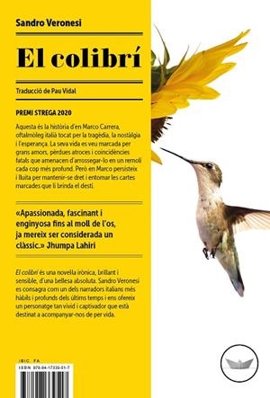 EL COLIBRÍ | 9788417339517 | VERONESI, SANDRO | Llibreria L'Odissea - Libreria Online de Vilafranca del Penedès - Comprar libros