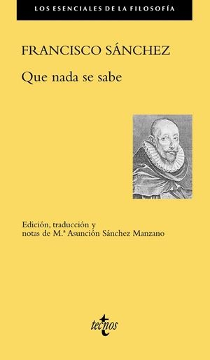 QUE NADA SE SABE | 9788430978946 | SÁNCHEZ, FRANCISCO | Llibreria L'Odissea - Libreria Online de Vilafranca del Penedès - Comprar libros