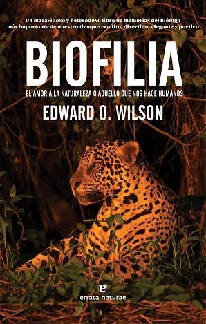 BIOFILIA | 9788417800574 | WILSON, EDWARD O. | Llibreria L'Odissea - Libreria Online de Vilafranca del Penedès - Comprar libros