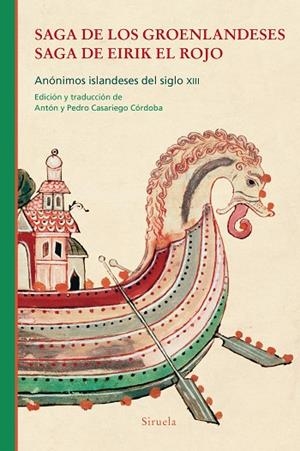 SAGA DE LOS GROENLANDESES. SAGA DE EIRIK EL ROJO | 9788418708589 | ANÓNIMOS ISLANDESES DEL SIGLO XIII, | Llibreria L'Odissea - Libreria Online de Vilafranca del Penedès - Comprar libros