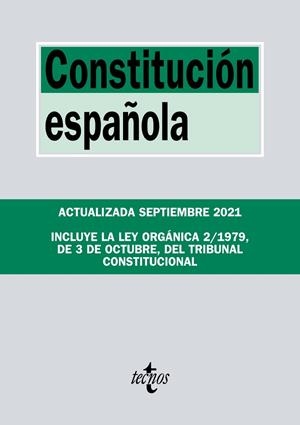 CONSTITUCIÓN ESPAÑOLA | 9788430982806 | EDITORIAL TECNOS | Llibreria L'Odissea - Libreria Online de Vilafranca del Penedès - Comprar libros