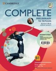 COMPLETE PRELIMINARY FOR SCHOOLS ENGLISH FOR SPANISH SPEAKERSSTUDENT'S PACK. (ST | 9788490360064 | HEYDERMAN, EMMA/MAY, PETER/COOKE, CAROLINE | Llibreria L'Odissea - Libreria Online de Vilafranca del Penedès - Comprar libros
