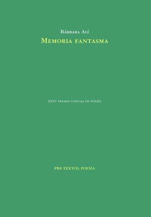MEMORIA FANTASMA | 9788418935176 | ALÍ, BÁRBARA | Llibreria Online de Vilafranca del Penedès | Comprar llibres en català