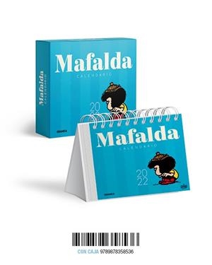 MAFALDA 2022, CALENDARIO DE ESCRITORIO AZUL CLARO CON CAJA | 9789878358536 | QUINO | Llibreria L'Odissea - Libreria Online de Vilafranca del Penedès - Comprar libros