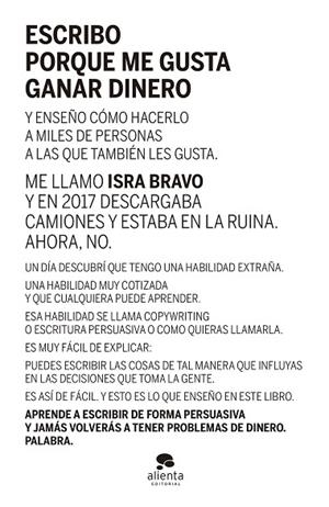 ESCRIBO PORQUE ME GUSTA GANAR DINERO | 9788413441290 | BRAVO, ISRAEL | Llibreria L'Odissea - Libreria Online de Vilafranca del Penedès - Comprar libros