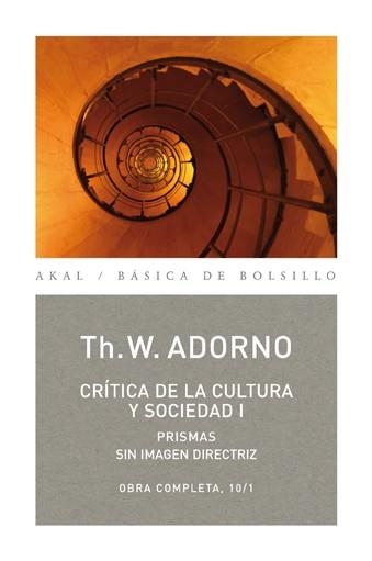 CRÍTICA DE LA CULTURA Y SOCIEDAD I | 9788446016748 | ADORNO, THEODOR W. | Llibreria L'Odissea - Libreria Online de Vilafranca del Penedès - Comprar libros