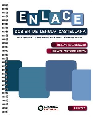 ENLACE. DOSIER DE LENGUA CASTELLANA PARA LAS PAU 2023 | 9788448958435 | CÁNOVAS, GERMÁN | Llibreria L'Odissea - Libreria Online de Vilafranca del Penedès - Comprar libros
