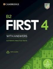 B2 FIRST 4. STUDENT'S BOOK WITH ANSWERS WITH AUDIO WITH RESOURCE BANK | 9781108780148 | ANÓNIMO | Llibreria L'Odissea - Libreria Online de Vilafranca del Penedès - Comprar libros