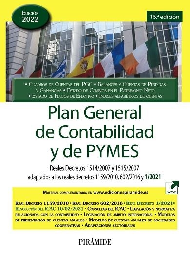 PLAN GENERAL DE CONTABILIDAD Y DE PYMES 2022 | 9788436846911 | EDICIONES PIRÁMIDE | Llibreria L'Odissea - Libreria Online de Vilafranca del Penedès - Comprar libros