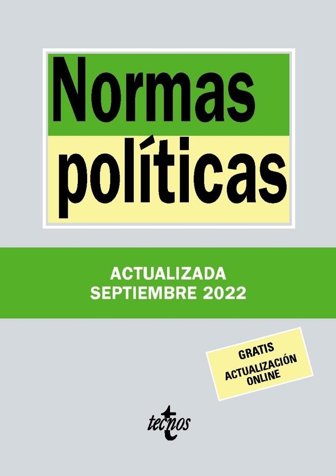 NORMAS POLÍTICAS | 9788430986644 | EDITORIAL TECNOS | Llibreria L'Odissea - Libreria Online de Vilafranca del Penedès - Comprar libros