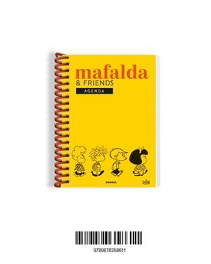 MAFALDA AGENDA PERPETUA ANILLADA FRIENDS AMARILLA | 9789878358611 | QUINO | Llibreria L'Odissea - Libreria Online de Vilafranca del Penedès - Comprar libros