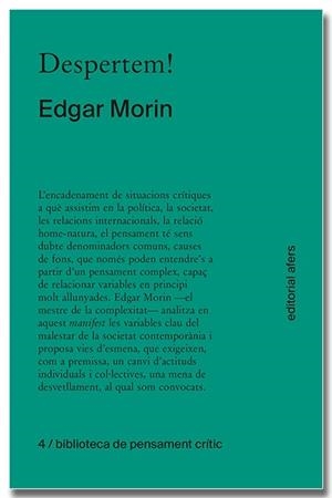 DESPERTEM | 9788418618406 | MORIN, EDGAR | Llibreria L'Odissea - Libreria Online de Vilafranca del Penedès - Comprar libros