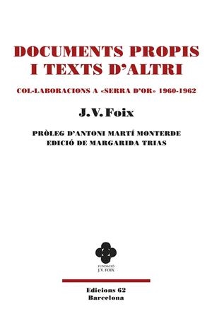 DOCUMENTS PROPIS I TEXTS D'ALTRI | 9788429780802 | FOIX I MAS, J. V. | Llibreria L'Odissea - Libreria Online de Vilafranca del Penedès - Comprar libros