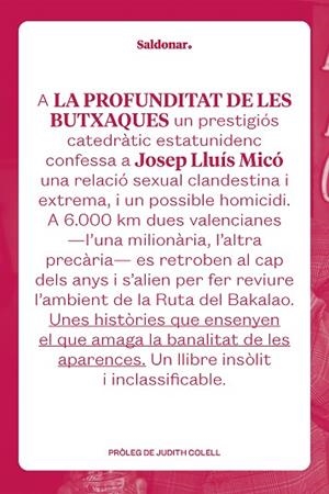 LA PROFUNDITAT DE LES BUTXAQUES | 9788419571069 | MICÓ, JOSEP LLUÍS | Llibreria Online de Vilafranca del Penedès | Comprar llibres en català