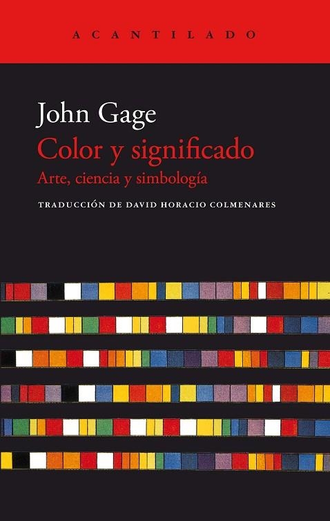 COLOR Y SIGNIFICADO | 9788419036407 | GAGE, JOHN | Llibreria L'Odissea - Libreria Online de Vilafranca del Penedès - Comprar libros