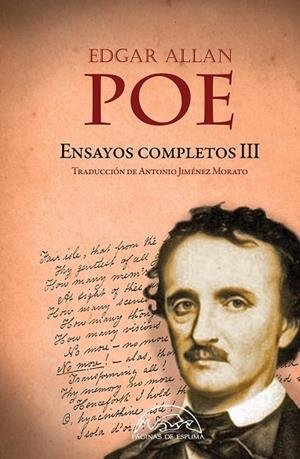 ENSAYOS COMPLETOS III | 9788483933299 | POE, EDGAR ALLAN | Llibreria L'Odissea - Libreria Online de Vilafranca del Penedès - Comprar libros