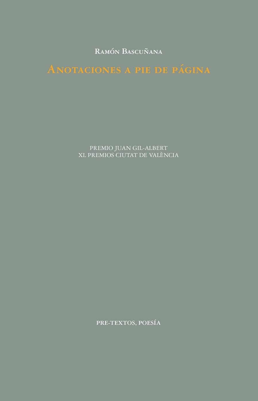 ANOTACIONES A PIE DE PAGINA | 9788419633248 | BASCUÑANA, RAMÓN | Llibreria Online de Vilafranca del Penedès | Comprar llibres en català