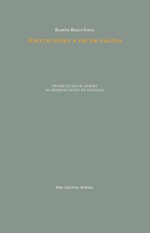 ANOTACIONES A PIE DE PAGINA | 9788419633248 | BASCUÑANA, RAMÓN | Llibreria Online de Vilafranca del Penedès | Comprar llibres en català