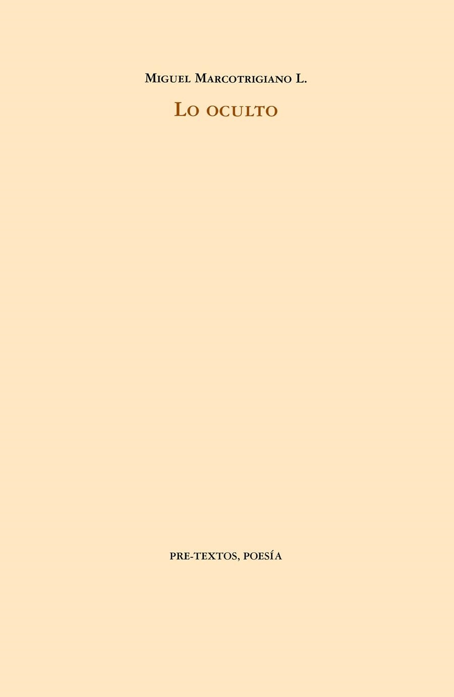 LO OCULTO | 9788419633521 | MARCOTRIGIANO, MIGUEL | Llibreria Online de Vilafranca del Penedès | Comprar llibres en català
