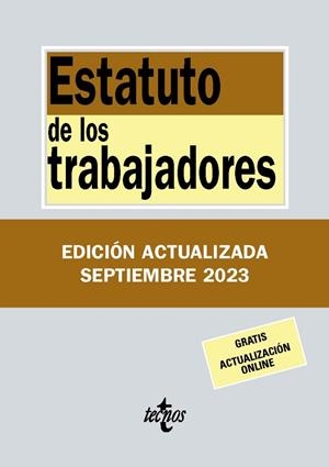 ESTATUTO DE LOS TRABAJADORES | 9788430988389 | EDITORIAL TECNOS | Llibreria Online de Vilafranca del Penedès | Comprar llibres en català