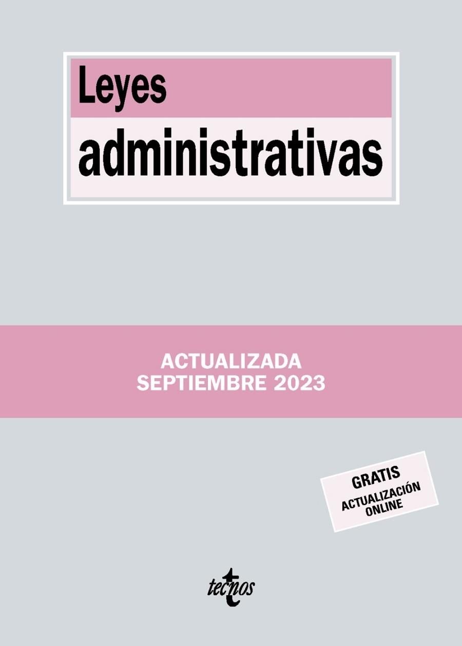 LEYES ADMINISTRATIVAS | 9788430988532 | EDITORIAL TECNOS | Llibreria Online de Vilafranca del Penedès | Comprar llibres en català