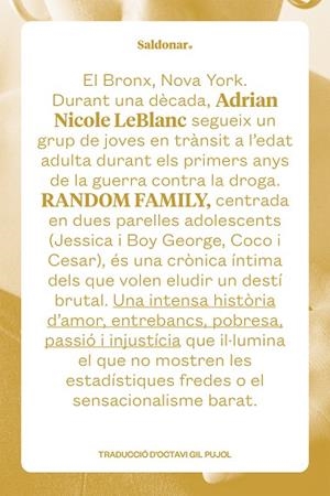 RANDOM FAMILY | 9788419571250 | ADRIAN NICOLE, LEBLANC | Llibreria L'Odissea - Libreria Online de Vilafranca del Penedès - Comprar libros