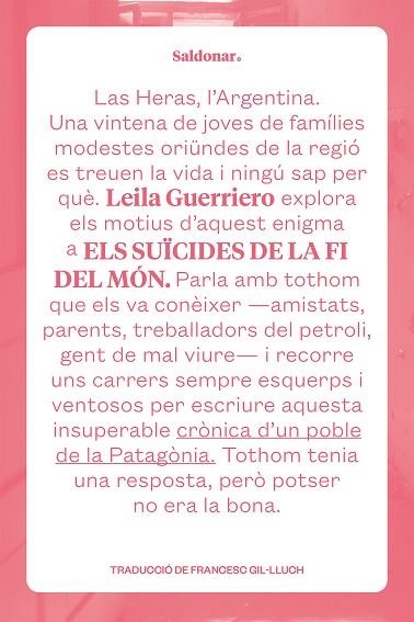 ELS SUÏCIDES DE LA FI DEL MÓN | 9788419571274 | GUERRIERO, LEILA | Llibreria L'Odissea - Libreria Online de Vilafranca del Penedès - Comprar libros