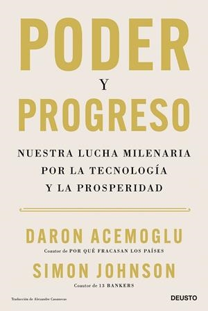 PODER Y PROGRESO | 9788423436378 | ACEMOGLU, DARON/JOHNSON, SIMON | Llibreria Online de Vilafranca del Penedès | Comprar llibres en català