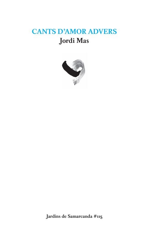 CANTS D'AMOR ADVERS | 9788410482036 | MAS LÓPEZ, JORDI | Llibreria Online de Vilafranca del Penedès | Comprar llibres en català