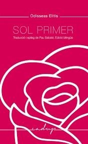 SOL PRIMER | 9788412904390 | ELITIS, ODISSEAS | Llibreria L'Odissea - Libreria Online de Vilafranca del Penedès - Comprar libros