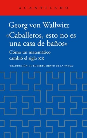 CABALLEROS ESTO NO ES UNA CASA DE BAÑOS | 9788419958518 | VON WALLWITZ, GEORG | Llibreria L'Odissea - Libreria Online de Vilafranca del Penedès - Comprar libros