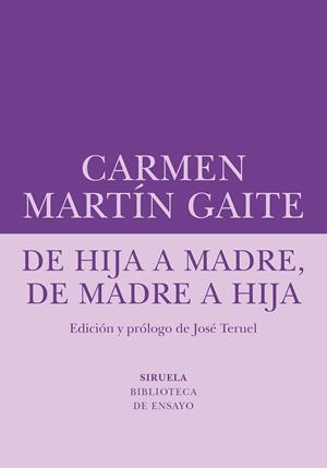 DE HIJA A MADRE DE MADRE A HIJA | 9788410415270 | MARTÍN GAITE, CARMEN | Llibreria L'Odissea - Libreria Online de Vilafranca del Penedès - Comprar libros