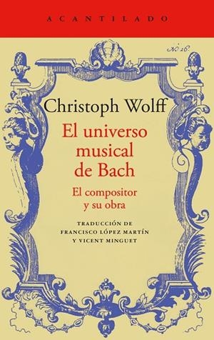 EL UNIVERSO MUSICAL DE BACH | 9788419958532 | WOLFF, CHRISTOPH | Llibreria Online de Vilafranca del Penedès | Comprar llibres en català