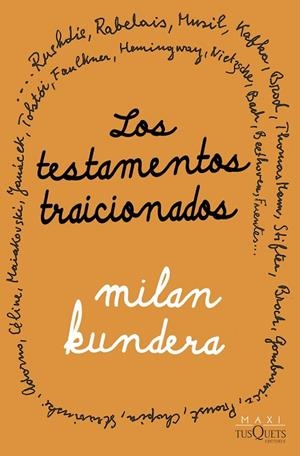 LOS TESTAMENTOS TRAICIONADOS | 9788411071710 | KUNDERA, MILAN | Llibreria Online de Vilafranca del Penedès | Comprar llibres en català