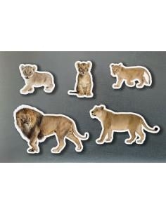 MAGNÉTICOS FAMILIAS LEONES | 0760412890971 | VV. AA | Llibreria Online de Vilafranca del Penedès | Comprar llibres en català